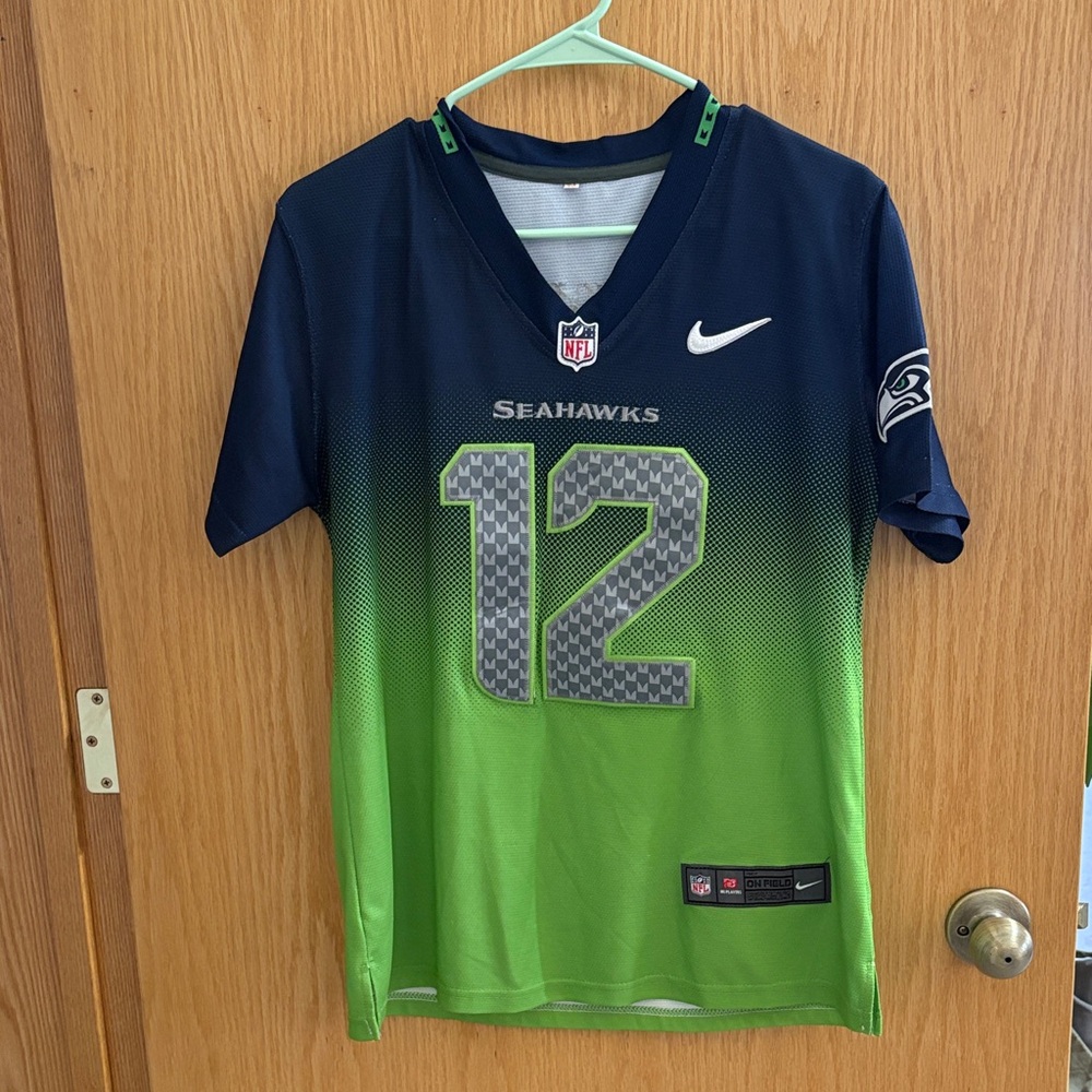 Seahawks Kids Jersey - Navy Blue and Green